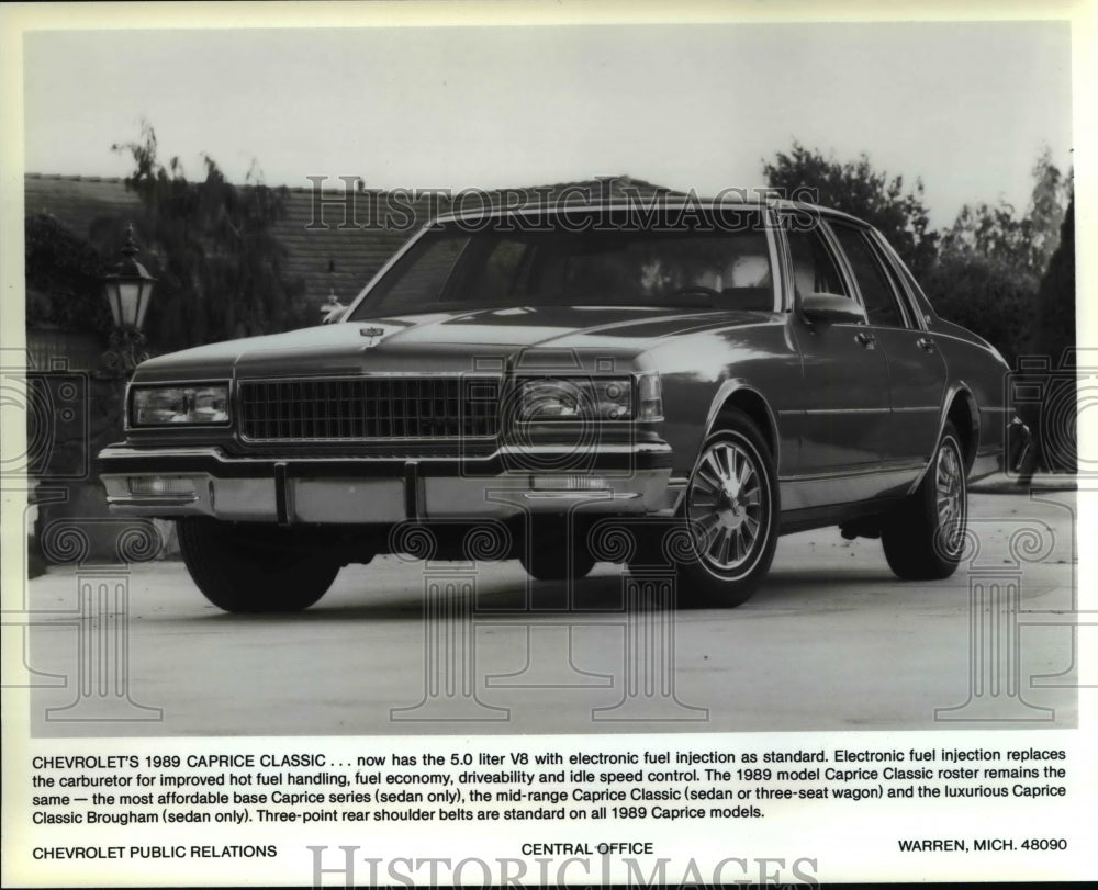 1989 Press Photo The Chevrolet&#39;s Caprice Classic - Historic Images