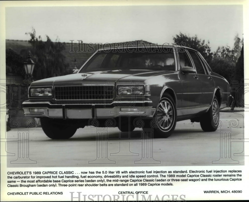 1989 Press Photo The Chevrolet's Caprice Classic - Historic Images