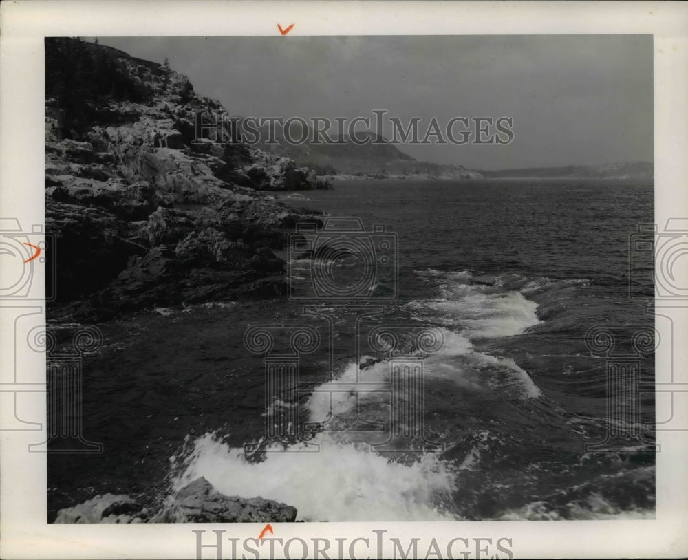 1971 Press Photo Otter Cliffs at Acadia National Park-Historic Images