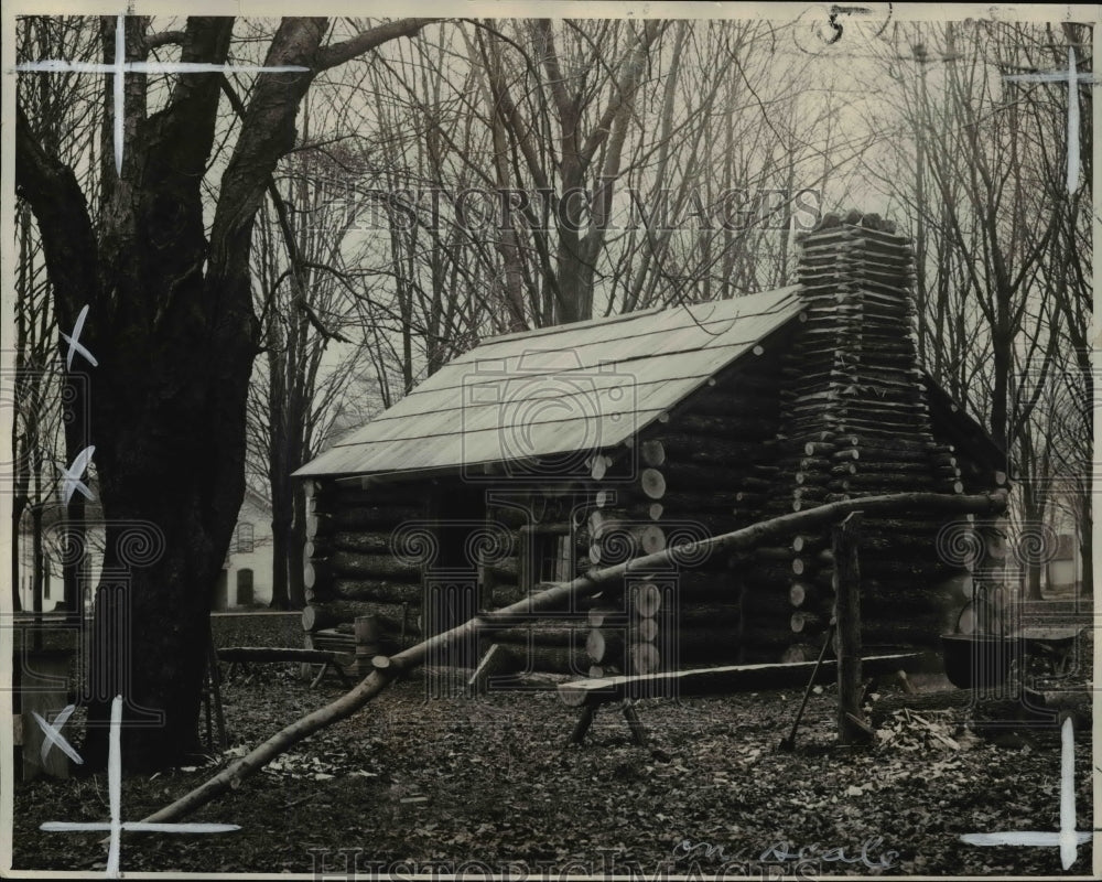 1931, The cabin surrounded with maple trees - Historic Images