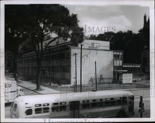 1958 Press Photo Newton N. Baker Memorial Bldg, Adelbert & Euclid - Historic Images
