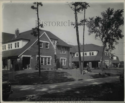 1947 Press Photo New cottages for girls at Parmadale - Historic Images
