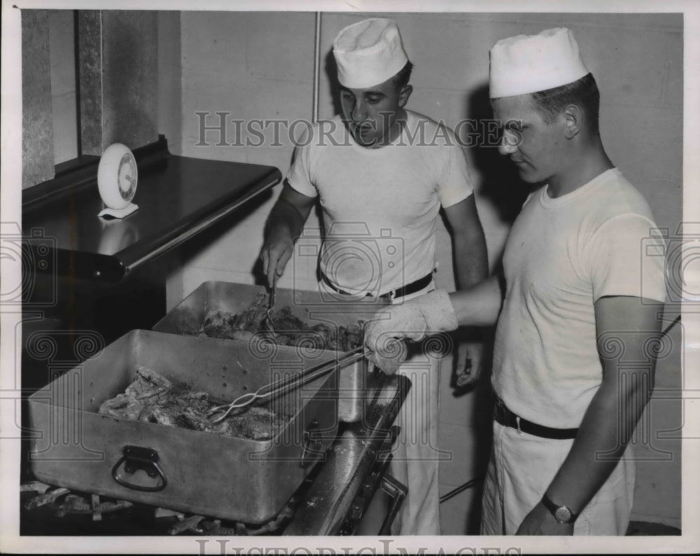 1961, Cooks prepare for National Guard - Historic Images