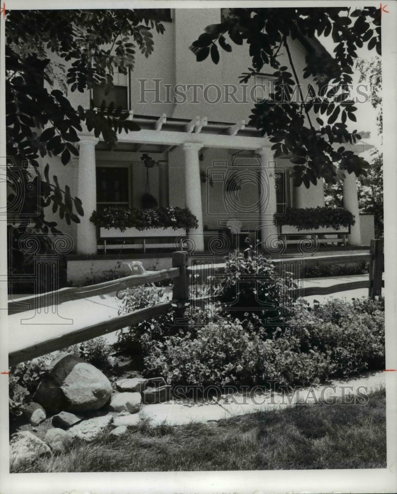 1977 Press Photo Window Boxes at the home of Mr and Mrs Frank Mucklo-Historic Images