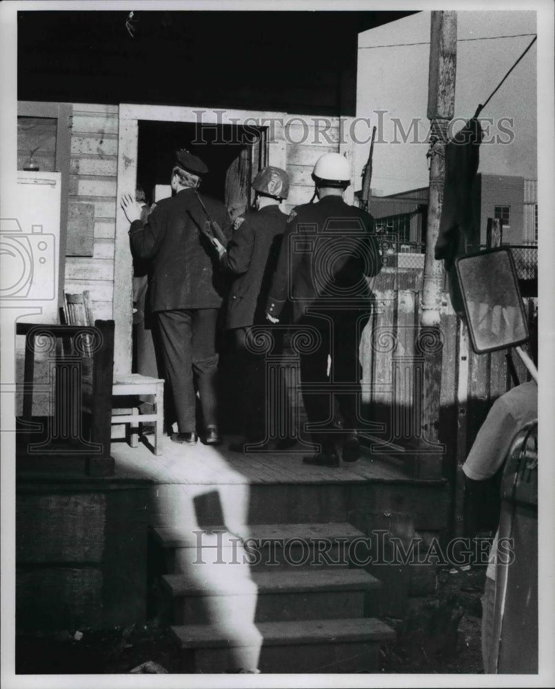1969 Fairhail car wash shooting, murder . Police pick up - Historic Images