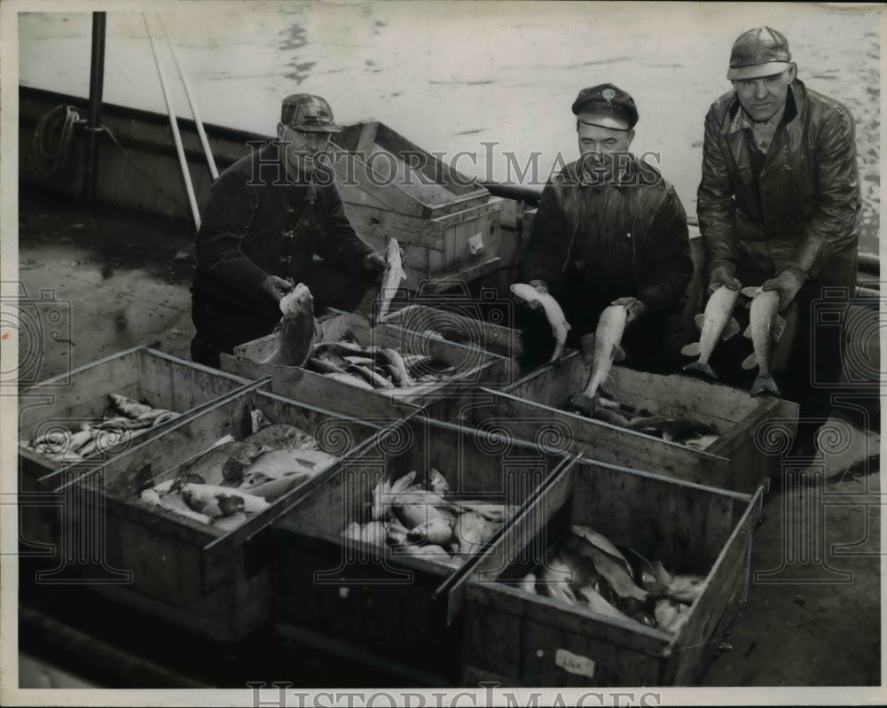 1955, Capt. Joseph Pollo, Michael Ridzy, Charles Scinkorenko - Historic Images