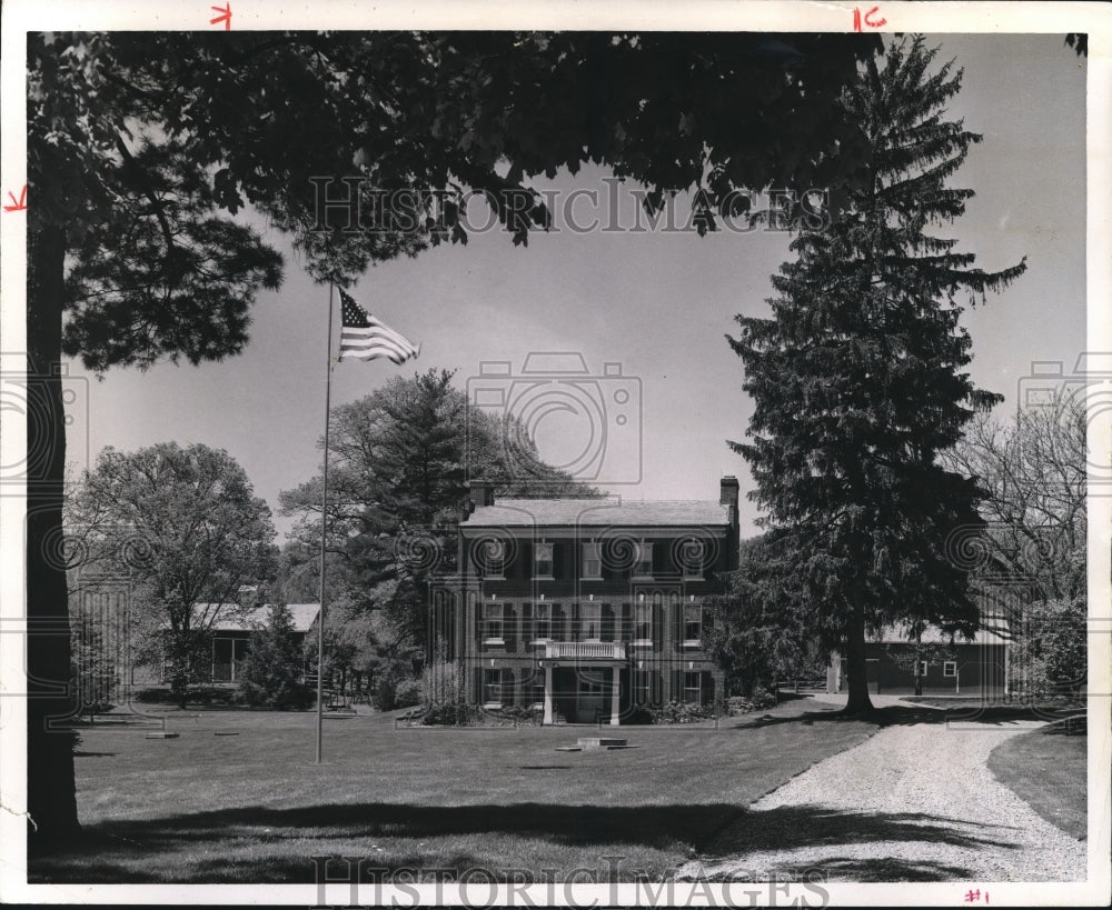 1963 Press Photo Western Reserve Home of bricks of Jonathan Hale - Historic Images