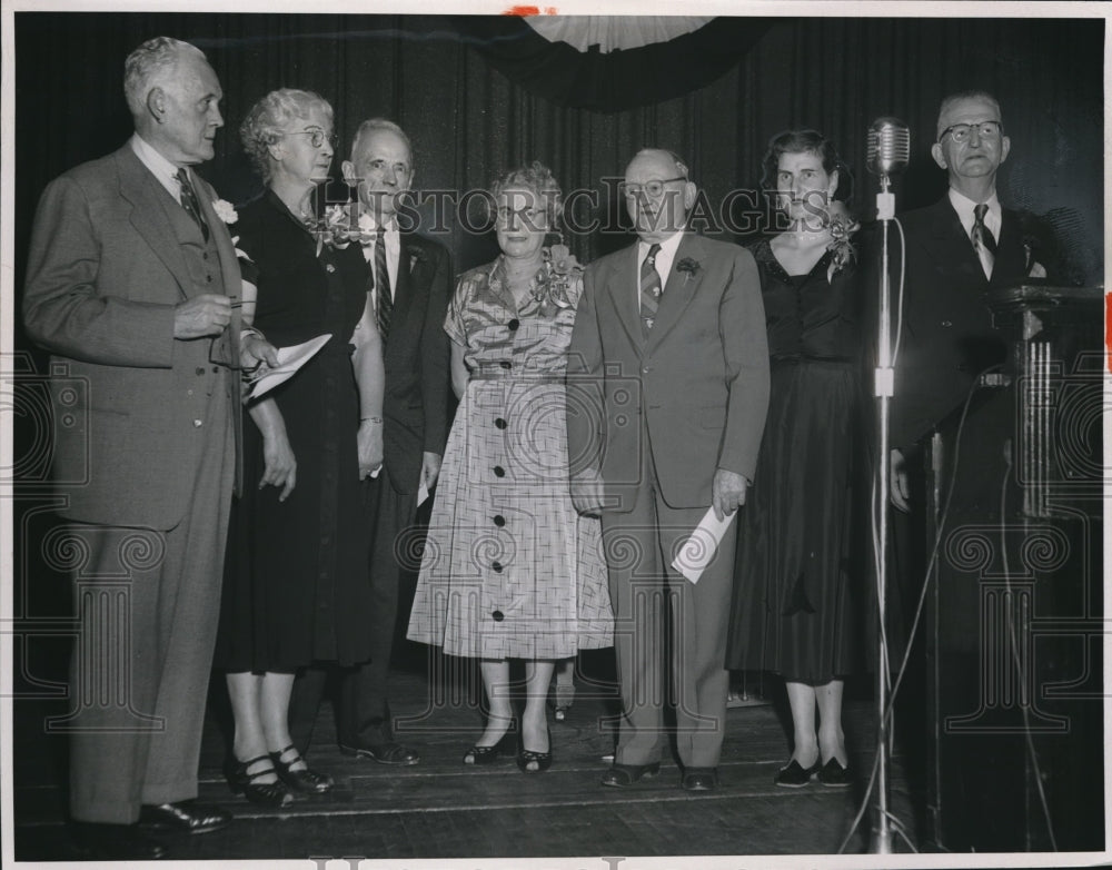 1953 News Employees, Charles F. McHill, Mr.&amp;Mrs. John R. Thompson. - Historic Images
