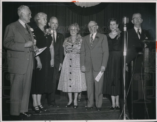 1953 News Employees, Charles F. McHill, Mr.&Mrs. John R. Thompson. - Historic Images