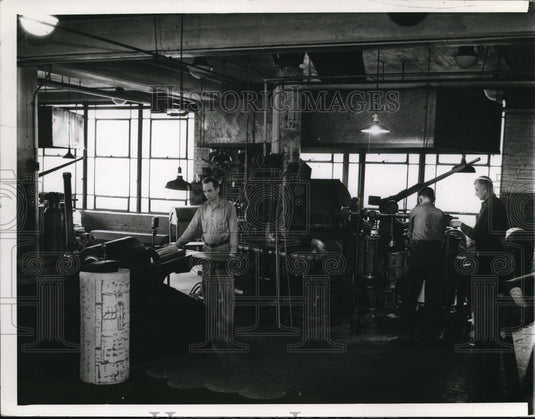 1941 Men doing what they do best at the Machine Shop - Historic Images