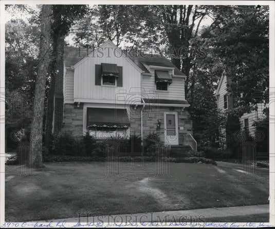 1961 The paneled recreation room in the three bedroom house - Historic Images