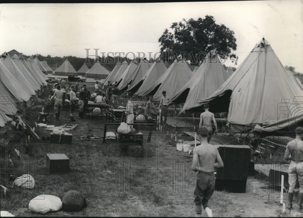 Undated Press Photo Ohio National guards at Camp Perry.-Historic Images