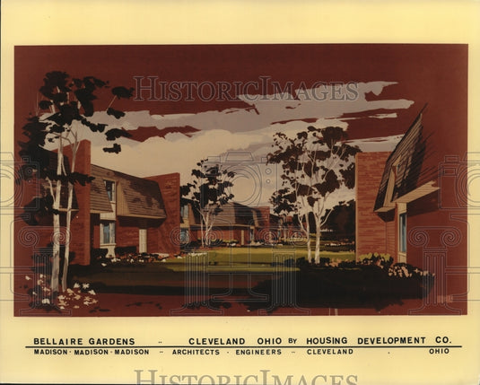 1973, Bellaire Gardens Cleveland Ohio by Housing Development Co. - Historic Images