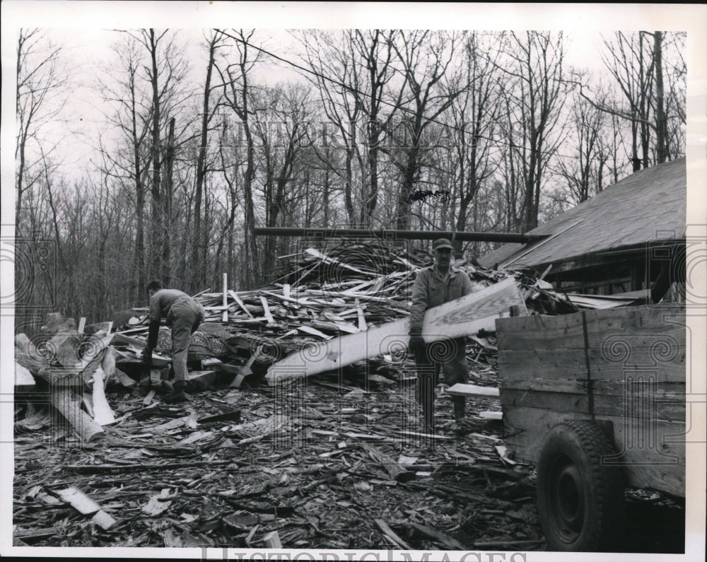 1966 Bark Trimmings a by product of the mill sold for firewood - Historic Images