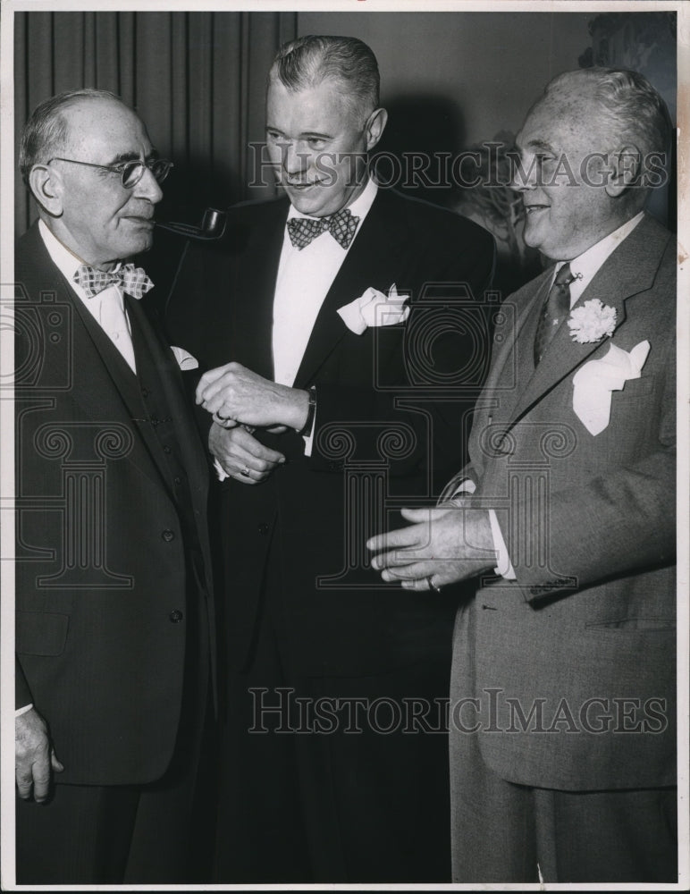 1953 Press Photo I. F. Frieberger, Sterling E. Graham and Charles F. McCahill - Historic Images