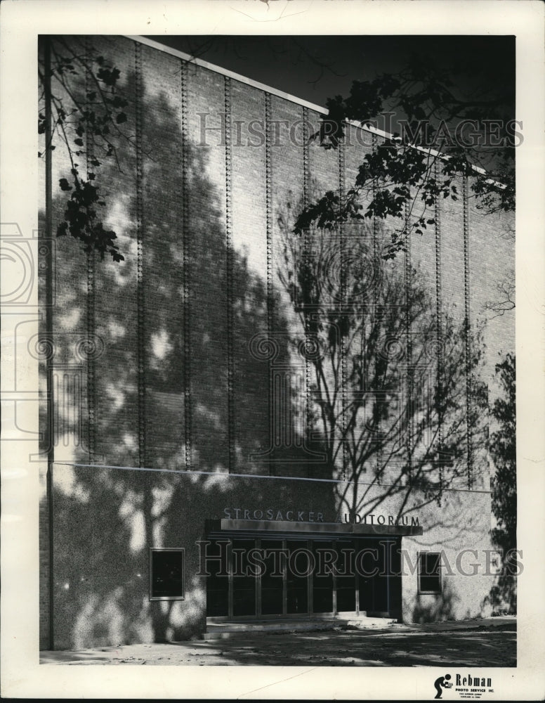 1958 Press Photo Strosacker Auditorium, Case Institute of Technology-Historic Images