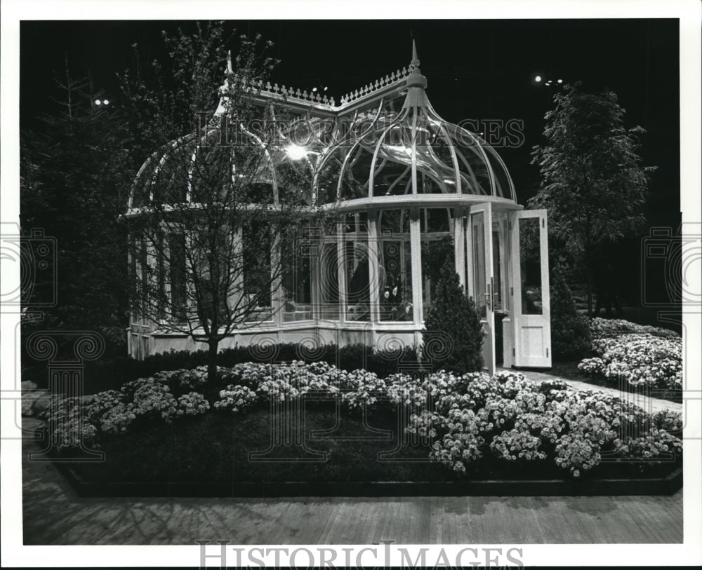 1991 Press Photo The Machin Conservatory at Cleveland Home & Flower Show - Historic Images