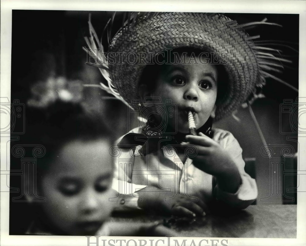 1982 Press Photo Brian Hernandez from the Spanish American Day Care Center - Historic Images