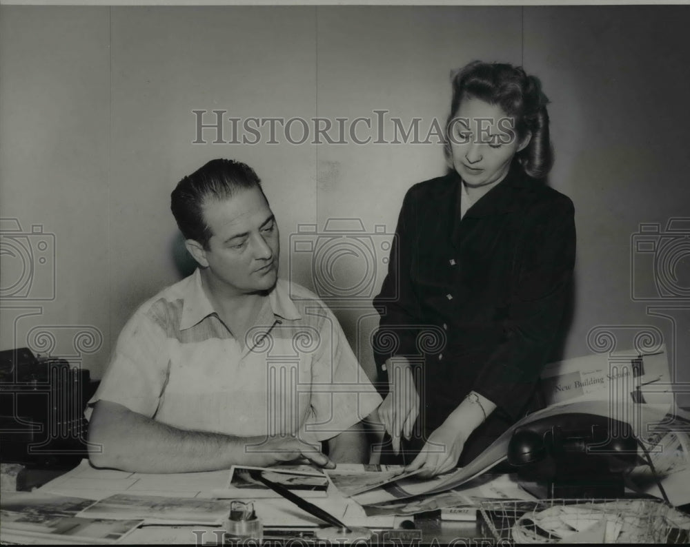 1956, News Employees - cva65275 - Historic Images