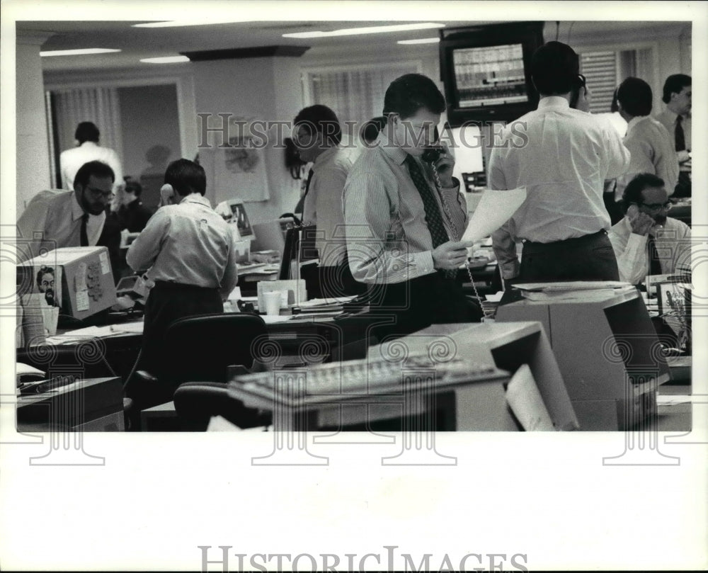 1991 Press Photo Corporates and Government Bond Traders of McDonals Co. - Historic Images