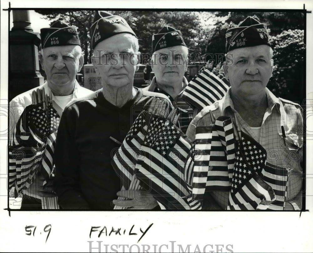 1988, The WW II Post 868 members, Jack, Will and Ray - cva65614 - Historic Images