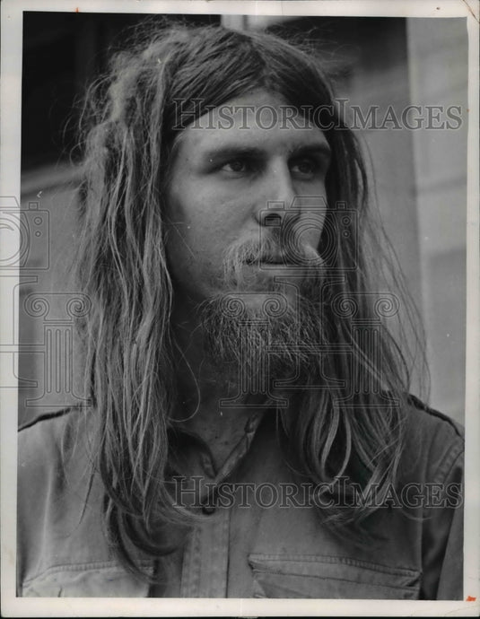 1968 David has the longest hair among male members of the hippie grp-Historic Images
