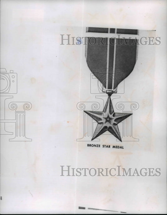 1968 Press Photo The Bronze Star Medal - cva66230 - Historic Images