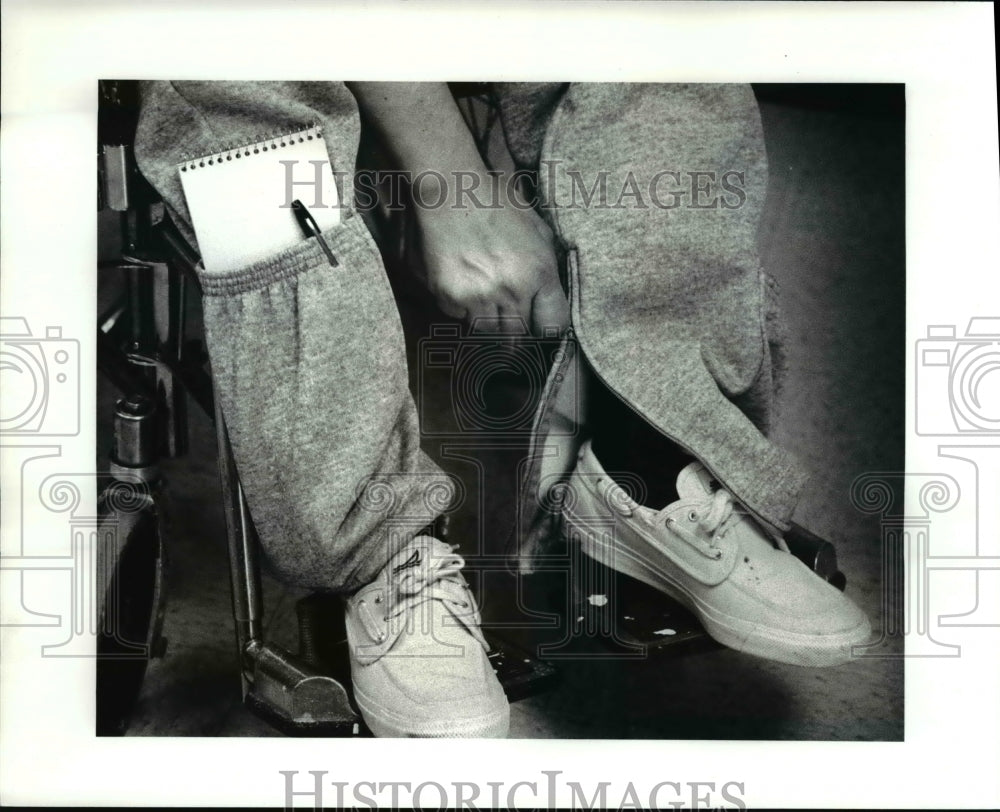 1986 Press Photo The handicapped at the V.A.Hospital-Historic Images