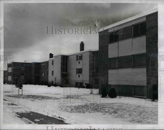1961 Press Photo River Oaks Apartments- Historic Images