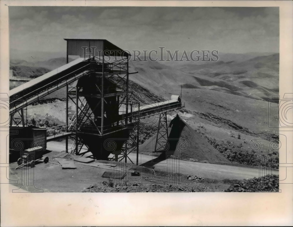 1963 Press Photo Screening plant at Hanna Mining Co.'s properties in Brazil - Historic Images