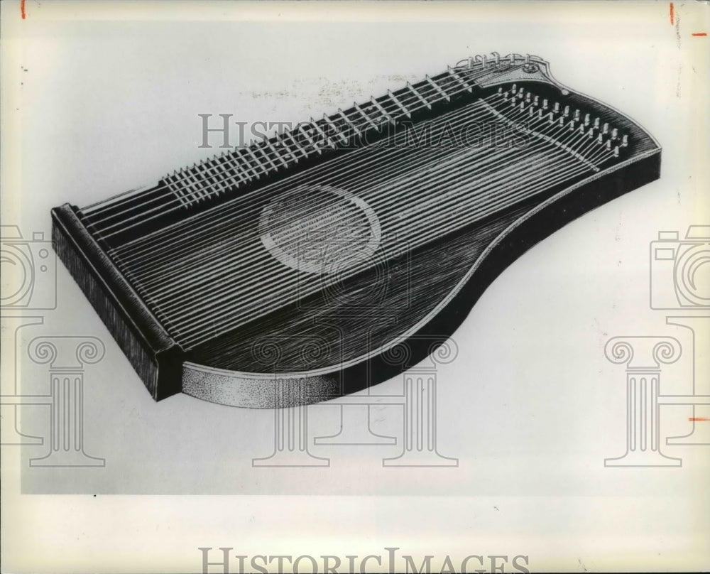 1978 Press Photo Zither a Musical Instrument - cva68139