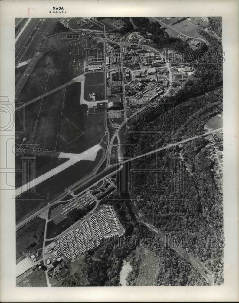 1973 Press Photo Bird's eye view of the NASA Lewis Research Center-Historic Images