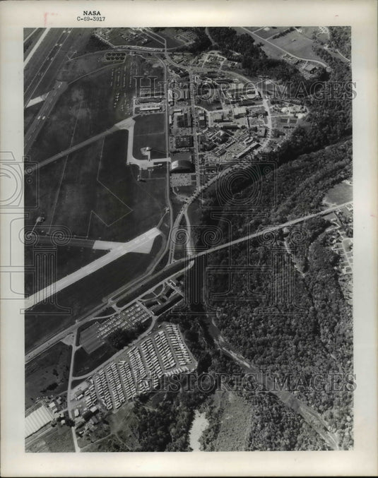1973 Press Photo Bird's eye view of the NASA Lewis Research Center-Historic Images
