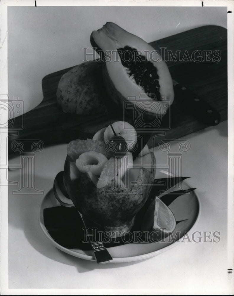 1971 Press Photo Papaya fruit - Historic Images