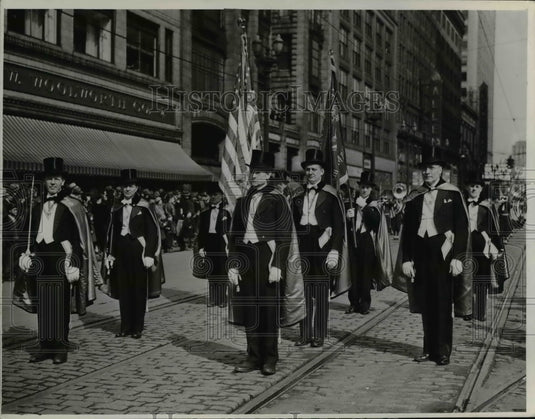 1940 Press Photo St. Patrick's Day Parade - Historic Images