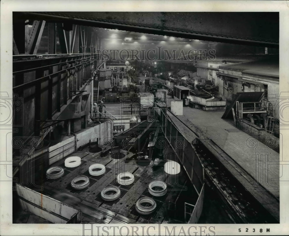 1963 Press Photo Bar Mill of Republic Steel Corporation at Cleveland - Historic Images