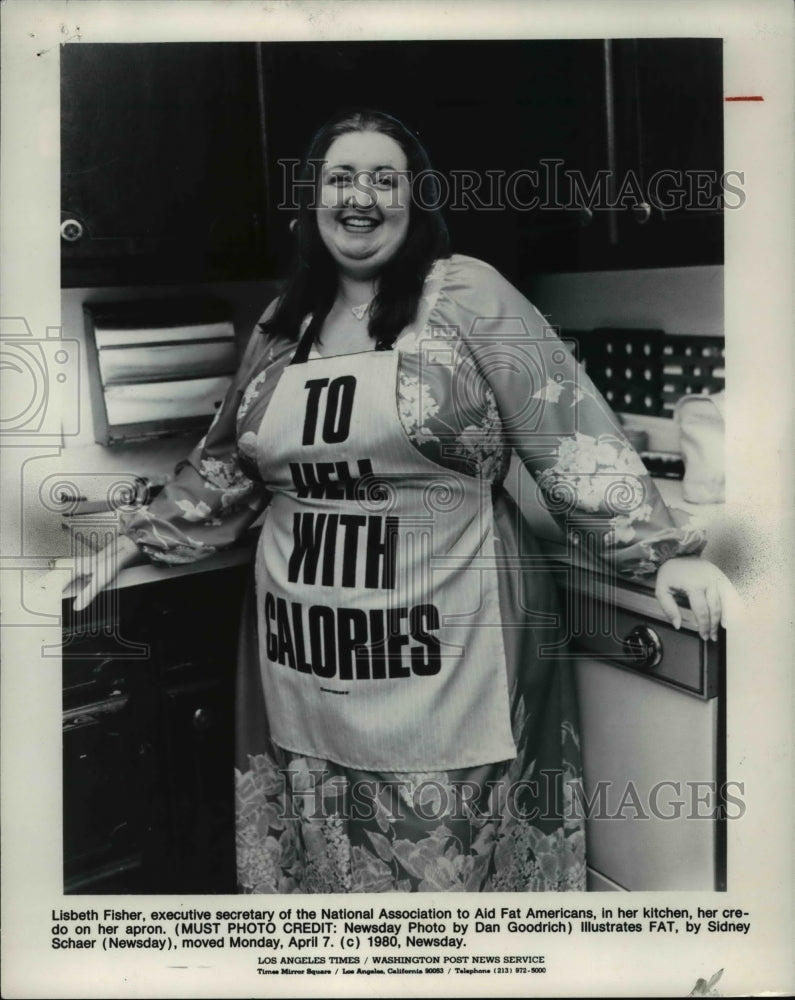 1980 Press Photo Lisbeth Fisher, executive secretary of the National Association - Historic Images