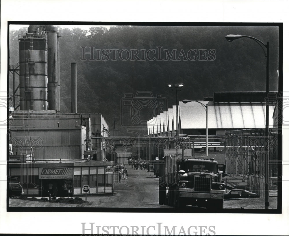 1987 Press Photo The Ormet Corporation in Ohio - Historic Images