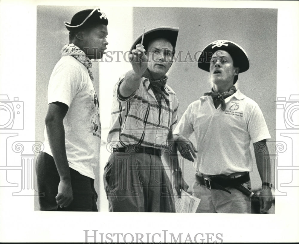 1988 Press Photo Wills Morgan, Timothy Clark, Clayton Cruse at Lyric Opera - Historic Images