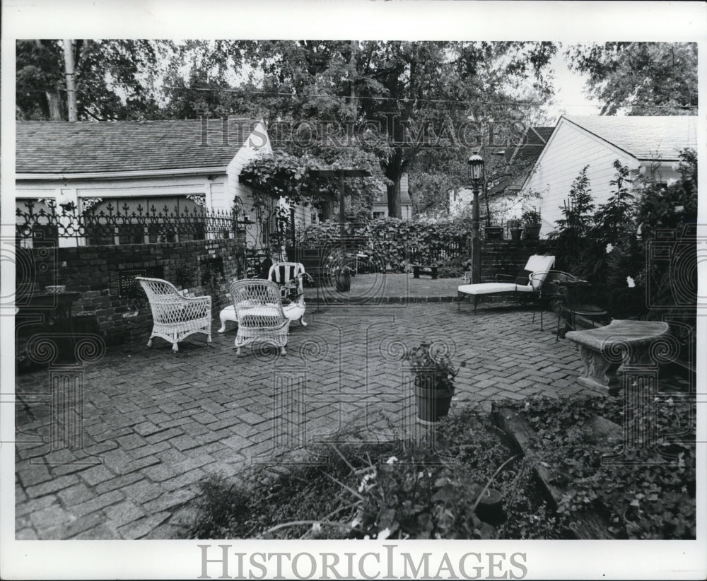 1980 Press Photo Garden Patios Hagen landscape - Historic Images