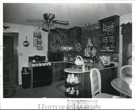 1989 Press Photo Kitchen and Dining at 7 Tuckmere Dr. Painesville House. - Historic Images