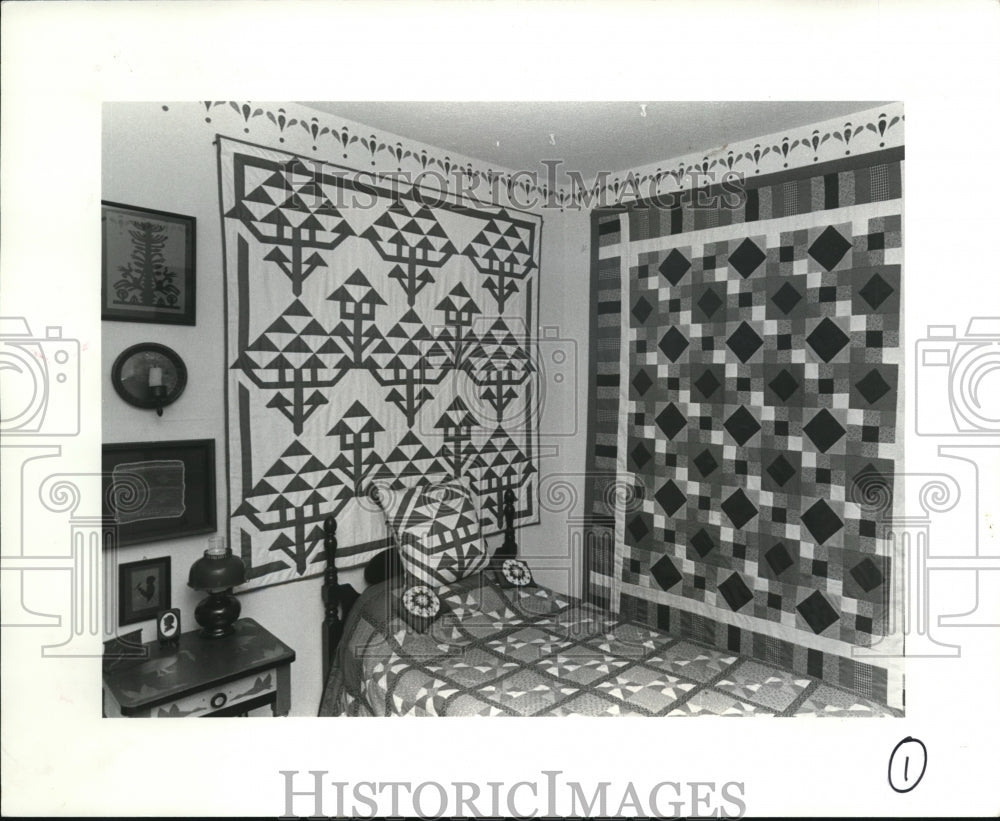 1984 Press Photo Quilts - Historic Images