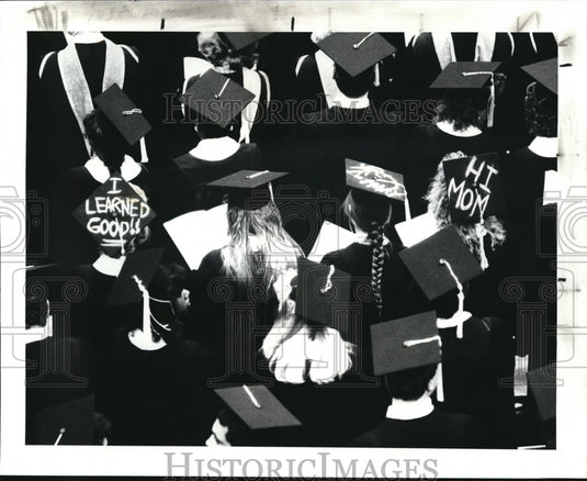 1987 Press Photo Cleveland State University Commencement - Historic Images