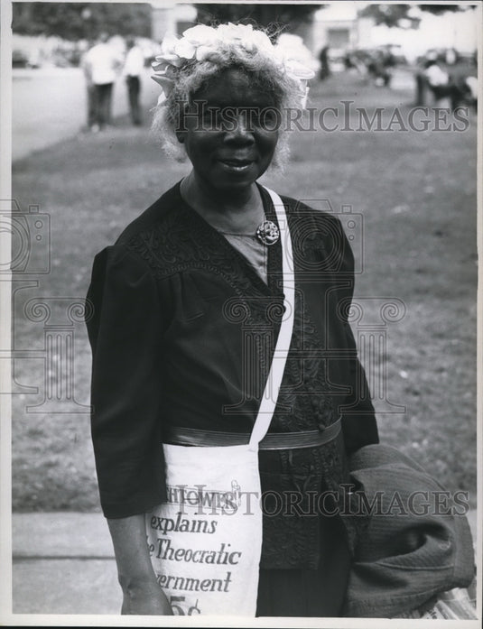 1948 Mrs. Priscilla Jackson Member of JWs in Cleveland  - Historic Images