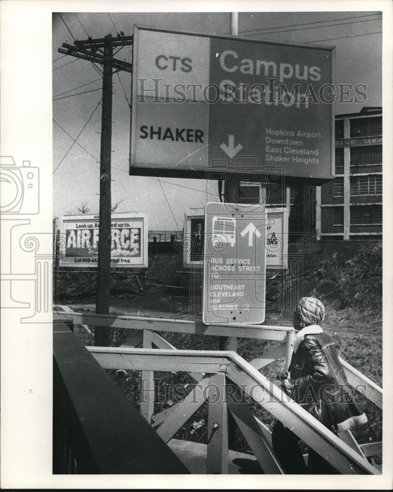 1975 Press Photo The Rapid Transit campus station - cva73016-Historic Images