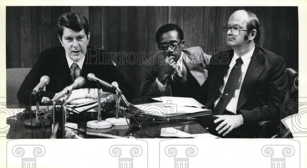 1979 Press Photo Allan M. Ruben, Ronald Jackson and Martin Burns - Historic Images