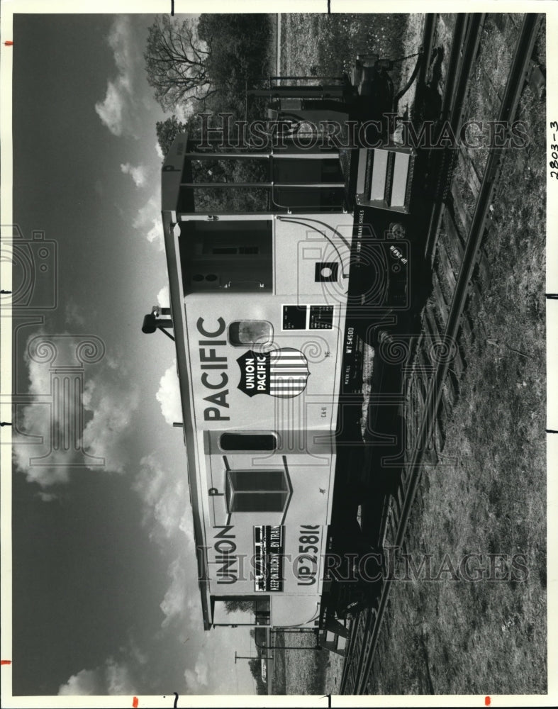 1981 Press Photo Union Pacific, Caboose built in Kenton, Ohio - Historic Images