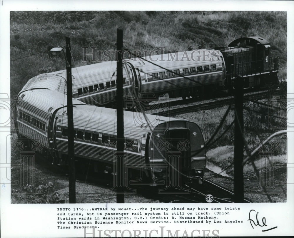 1982 Press Photo Amtrak Railroads - Historic Images