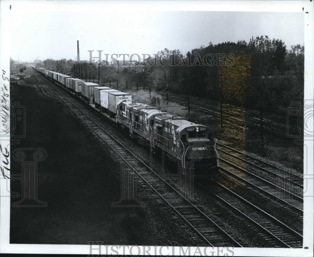 1986 Press Photo Railroads Conrail - Historic Images