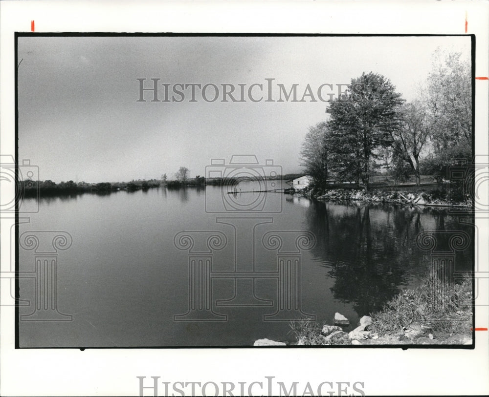 1976 Press Photo The Sandusky river - Historic Images